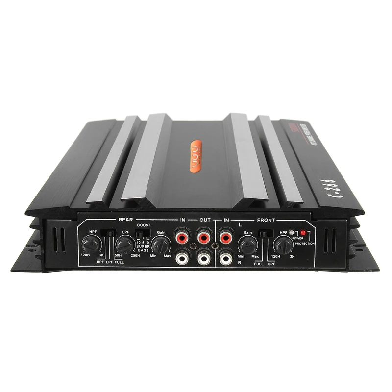 4 Channel Car 12V 4Ohm Audio High Power Stereo Amplifier Amp Speaker Metal Black Car Amplifiers 5800W