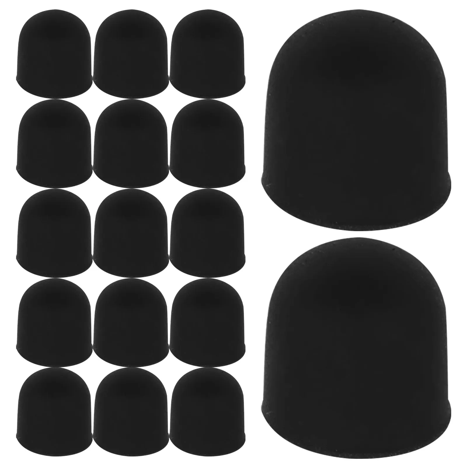 60Pcs 실리콘 스타일러스 팁 교체용 펜촉 6x7mm 정밀 전도성 용량성 스타일러스 팁 태블릿 스마트폰 터치스크린용