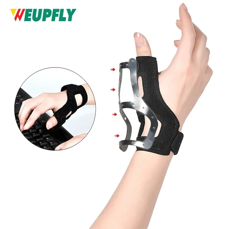 Thumb Support Brace Waterproof Semi-rigid Stabilizer Splint 1Pcs For Tendonitis De Quervains Trigger Finger Fits both hands For thumb splint