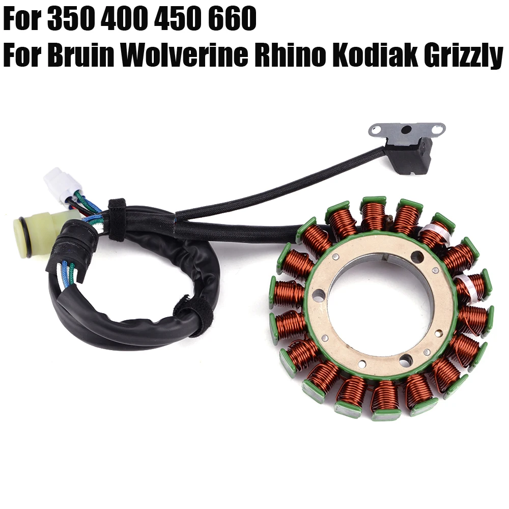 

Stator Coil For Yamaha Grizzly 350 400 450 660 Kodiak Rhino Wolverine Bruin YFM 350 660 5UH-81410-00 2P5-81410-00 5KM-81410-00