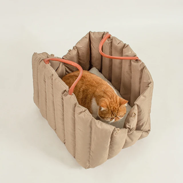 Pet Outing Handbag Warm Carrying Bag Oversized Exposed Cat and Dog Kennel Handbag Portable Pet Dog Car Seat 2