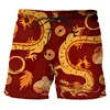 Chinese Dragon 3d Print Swim Trunks For Men Hawaiian Beach Shorts Loose Quick Dry Surf Board Shorts Swimwear Street Short Pants 4