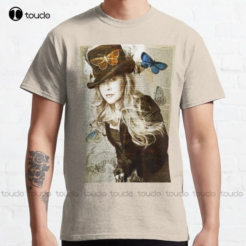 

Новая классическая футболка Stevie Nicks, хлопковая футболка, красные рубашки для женщин, индивидуальная футболка для подростков, унисекс, футболка с цифровой печатью