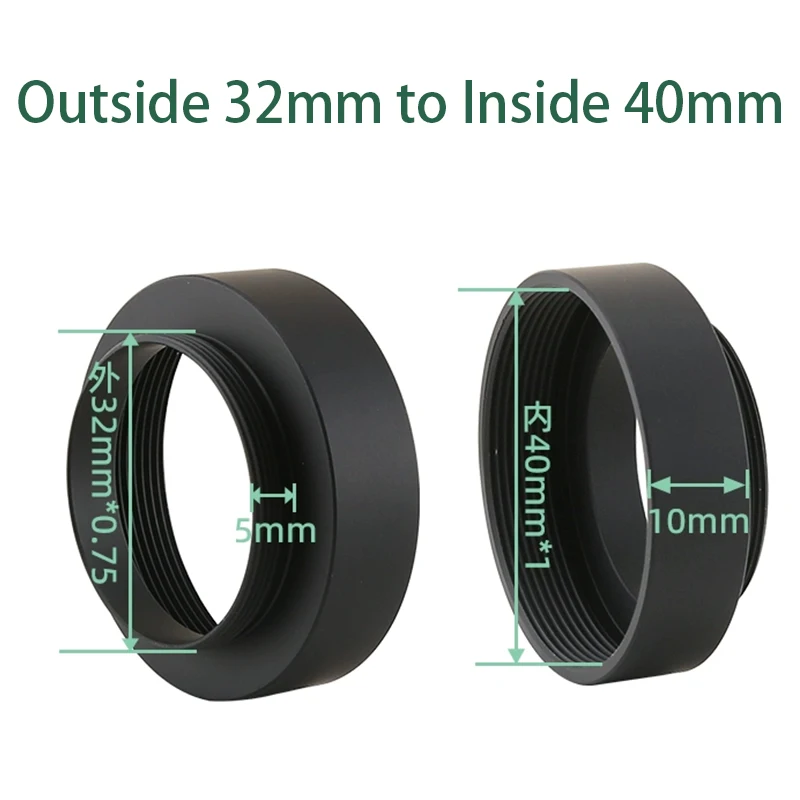 M42 to RMS M42 to CS Adapter Ring Microscope Objective M32 M27 M40