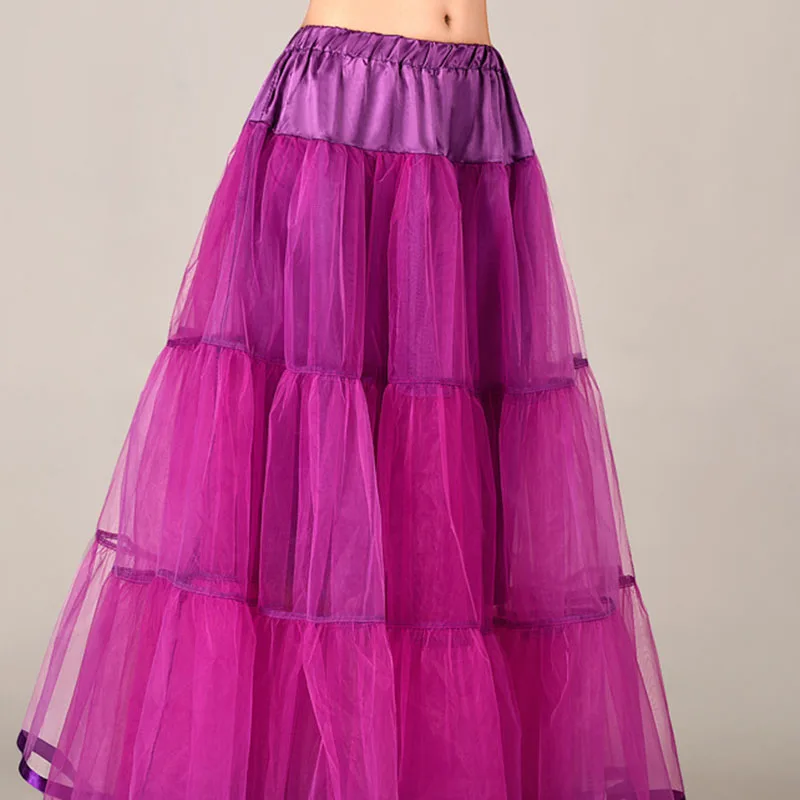 DongCMY Bridal One Meter Long  Women\'s Petticoat Big Wing Multicolored Wedding Dance Tull Tutu Skirt Underskirt