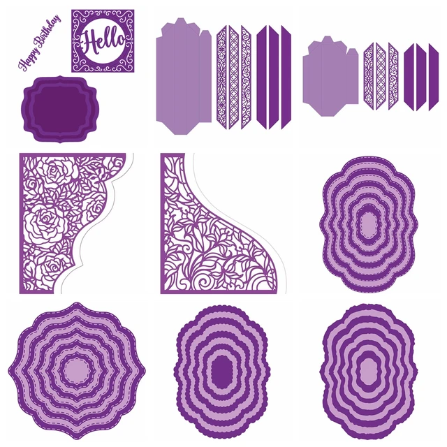 Leaf Shape Metal Cutting Dies For Card Making & Scrapbooking - DIY Paper Craft Supplies