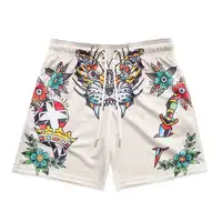 New Mesh Breathable Men Shorts GYM Basketball Running Quick-Drying Shorts  Print Fashion Shorts Summer Shorts Beach shorts 2
