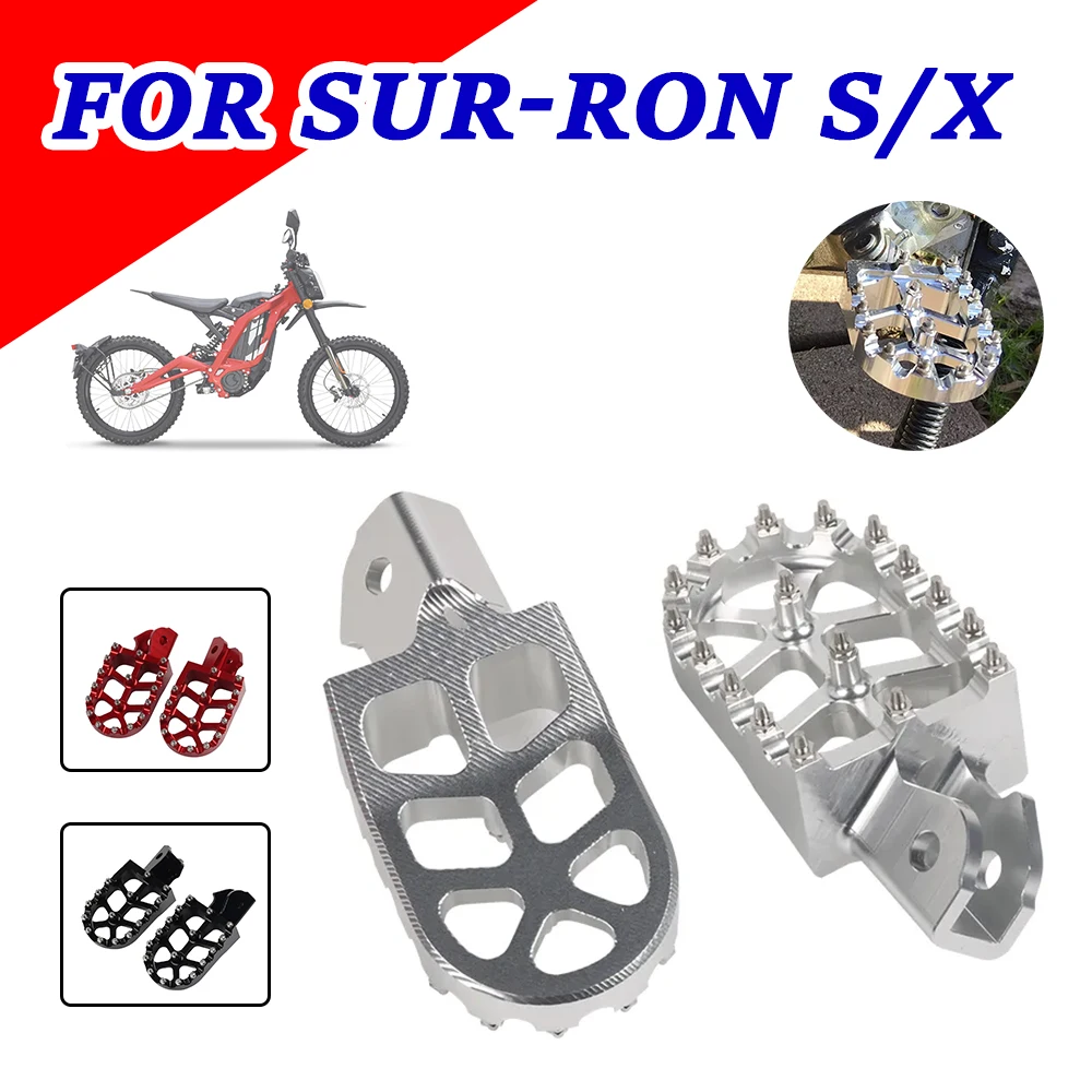 

Footrest Footpegs Foot Pegs Rest Pedals For Surron Sur Ron Light Bee X S Lightbee Electric Off-Road Bike Vehicle Accessories