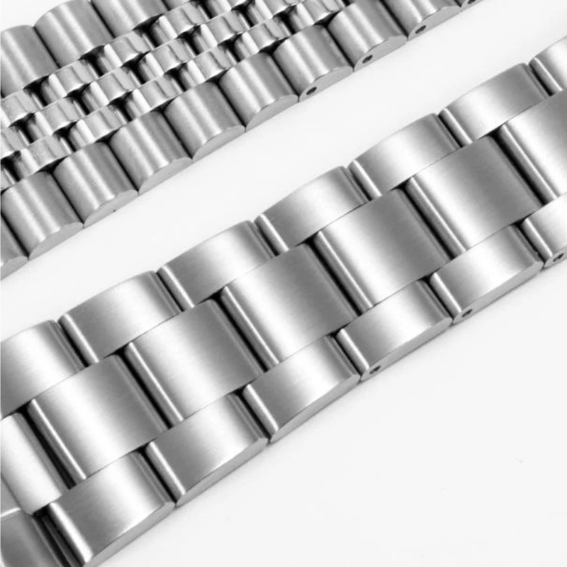 20mm 22mm 316L Stainless Steel Oyster Jubilee Curved End Watch Band Strap Fit for SKX 5/Abalone/SUB/Dive Watch
