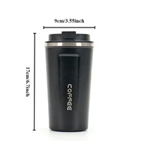 510ML Travel Stainless Steel Coffee Cup Thermal Mug Leak-Proof Thermos Bottle Tea Coffee Mug Vacuum Flask Insulated Cups Hot 6