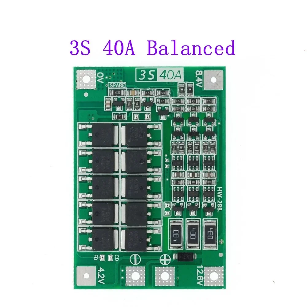 Li-ion Lithium Battery Charger Protection Board 18650 BMS 1-10pcs for Drill Motor 11.1V 14.8V 16.8V Enhance Balance