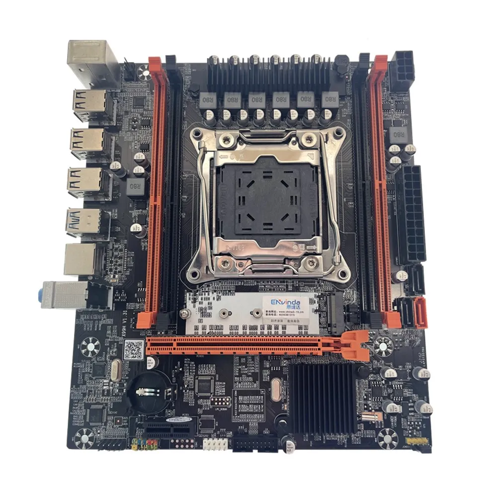 Envinda X99 Slot para Placa-mãe Lga20113 Nvme M.2 Ssd Usb3.0 Suporte Ddr4 Reg Memória Ecc e Processador Intel Xeon e5 v3 v4 - Imagem 3