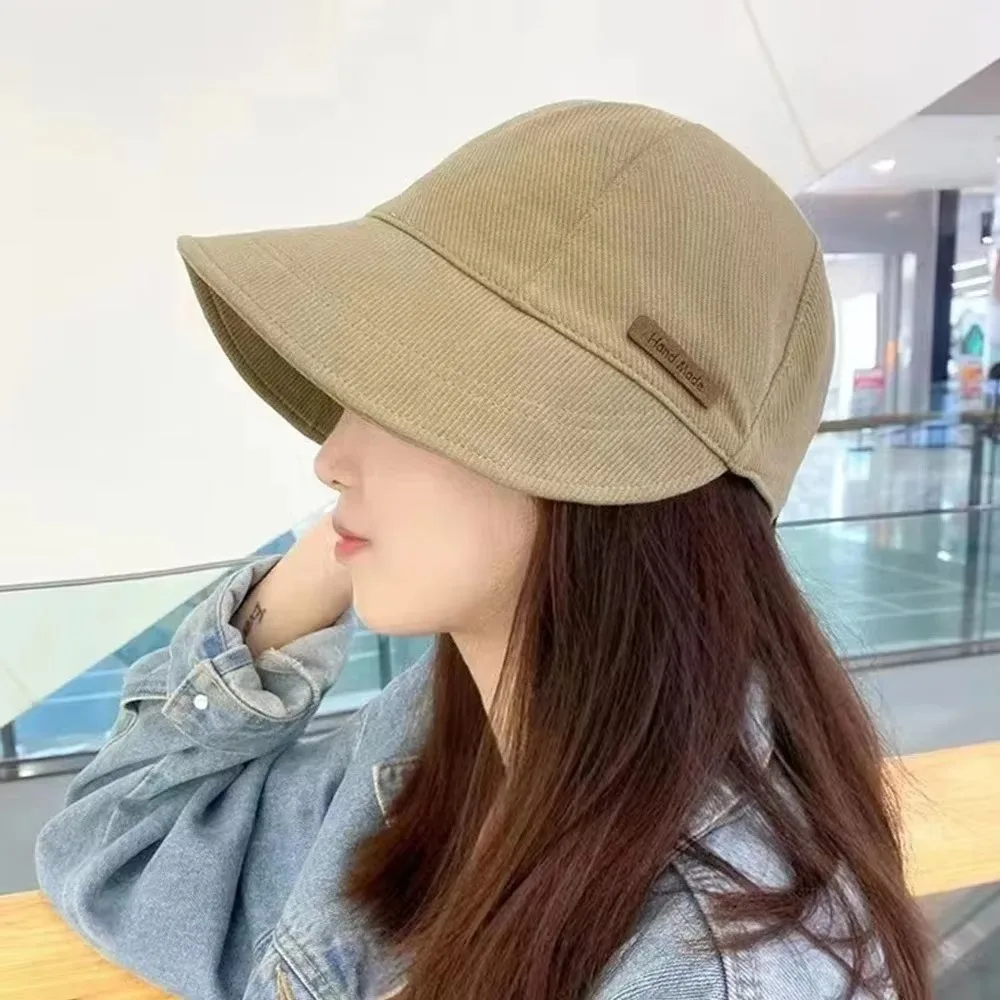 Women's Foldable Sunhat Summer Outdoor Beach Fisherman Hat Sunscreen UV Protection Adjustable Cotton Wide Brim Bucket Cap foldable sunhat