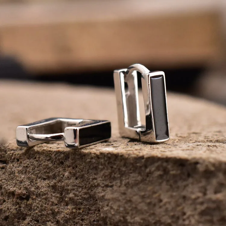 뜨거운 판매 한국어 접착제 SquareEarrings 간단한 기질 절묘한 뜨거운 Semale 섹시한 보석 선물 후프 귀걸이