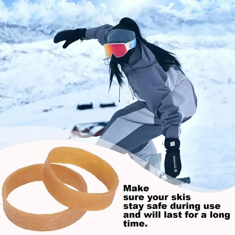 Ski Rubber Bands Elastic Ski Straps Rubber Tuning Kit Outdoor Sports Snowboard Binding Straps 20X