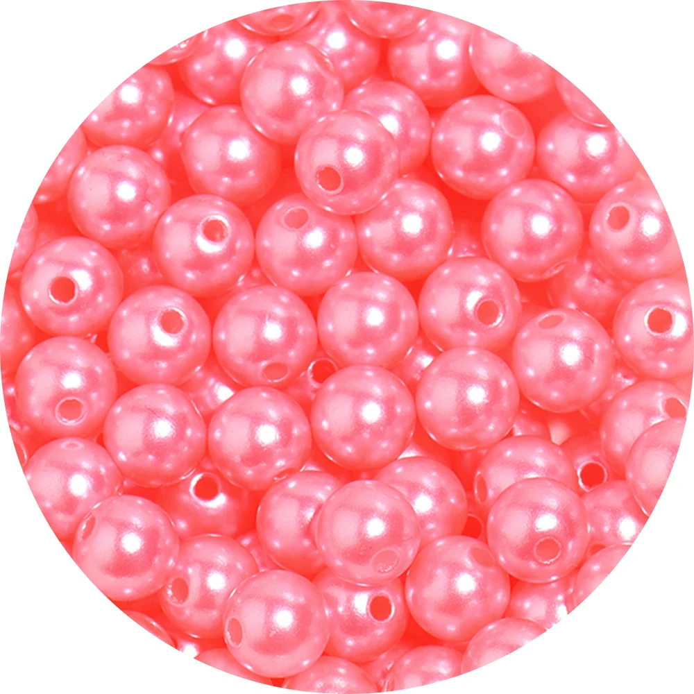 Colorful Acrylic Pearl Beads