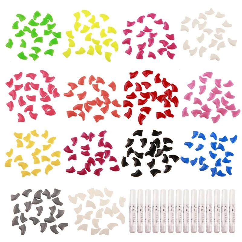 Soft Claws Nail Caps Cats Glue Cat Grooming Nail Claw Cap Covers