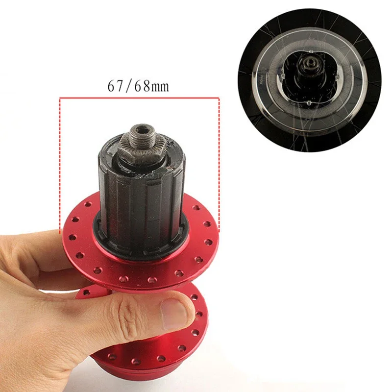 Bicycle Bike Spoke Protector Disc Brake Cassette Flywheel Hubs Protection Cover Bicycle Parts For 6-nail Disc Brake Hub 32 Holes