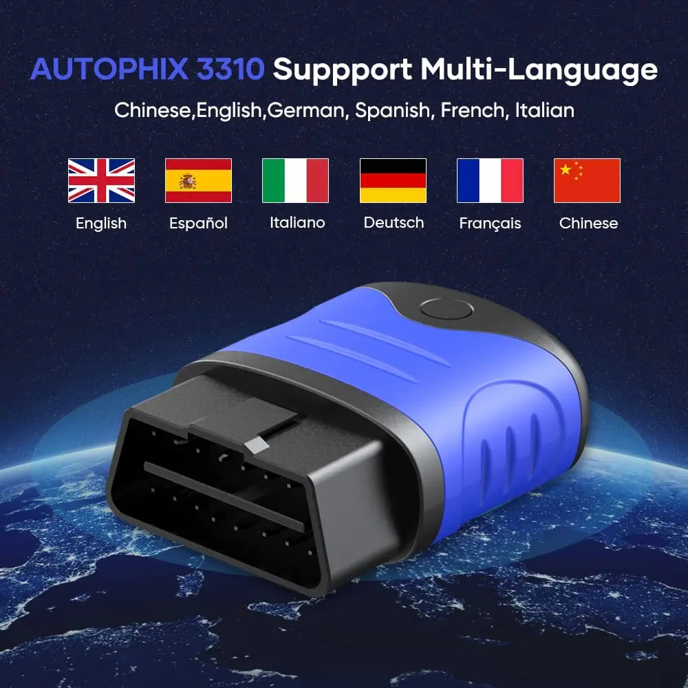AUTOPHIX 3310 Bluetooth OBD2 Scanner for VW/Audi/Skoda/SEAT Full System OBD2 Code Reader Diagnostic Tool Battery Check 6
