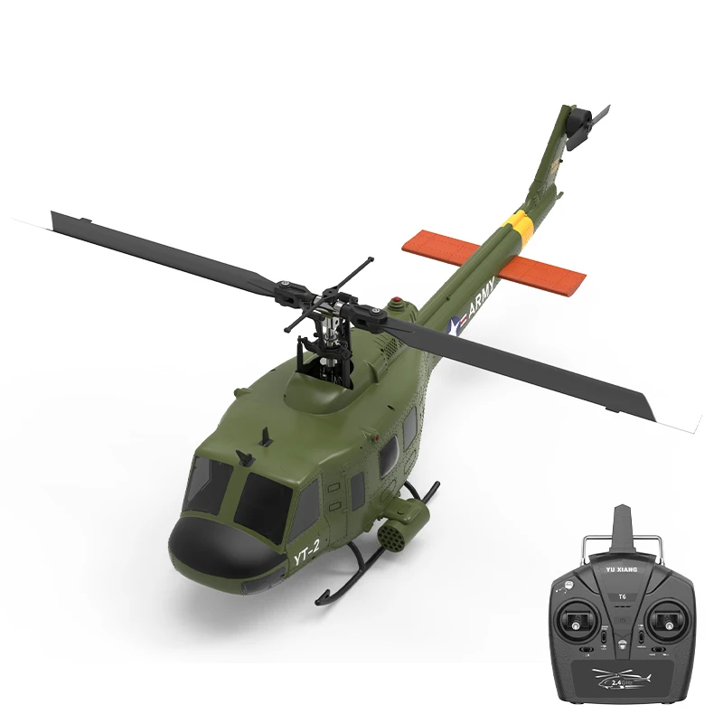 YUXIANG F07 RC Helicopter 1:34 UH-1 HUEY Scale 2.4G 6CH Altitude Hold Optical Flow Positioning Dual Brushless Motor RTF YXZNRC - 6