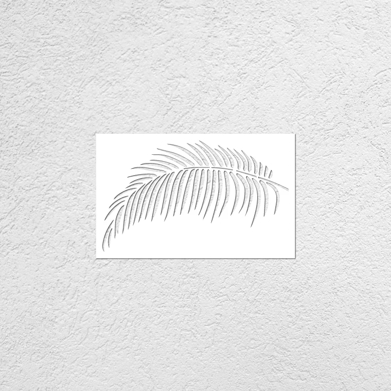 30cm - 70cm Stencil Wall For Painting Decor Putty Template Furniture Makers Decorative Plaster Leaf Tropical Summer Jungle S049