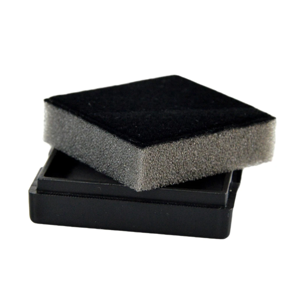 20pcs Square Plastic Diamond Presentation Box 2 Colors Small Window DIY Jewelry Dispaly Case Supplies with Sponge 4.1x4.1x1.6cm