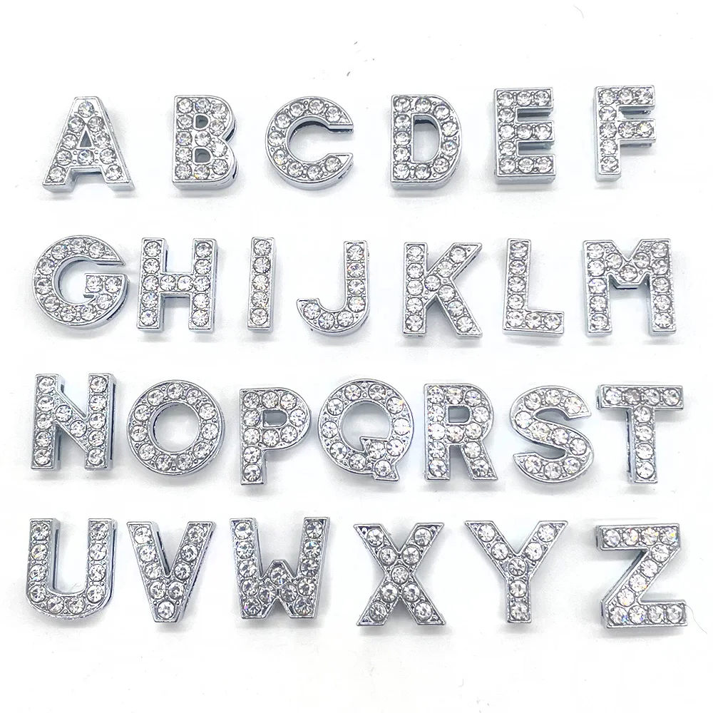 Luminous Capital English Letter Shoe Charms Buckles Accessories