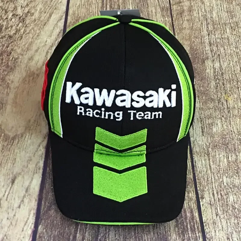 Sports Headwear Kawasaki Outdoor Motorcycle Rider Baseball Hat Riding Sunshade Duck Tongue Hat