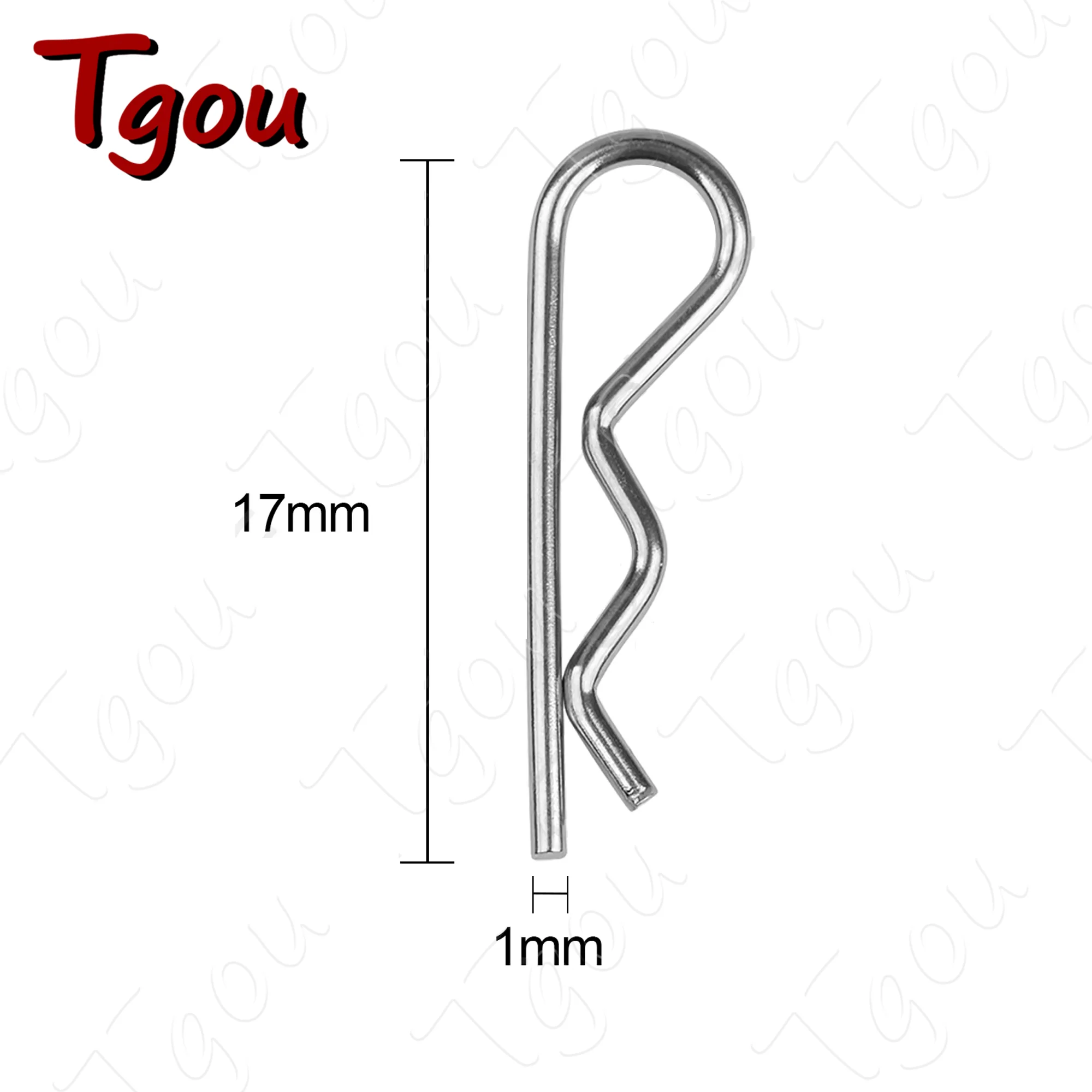 Tgou Titanium Wave-Shaped Spring Cotter Pins - 8PCS Set