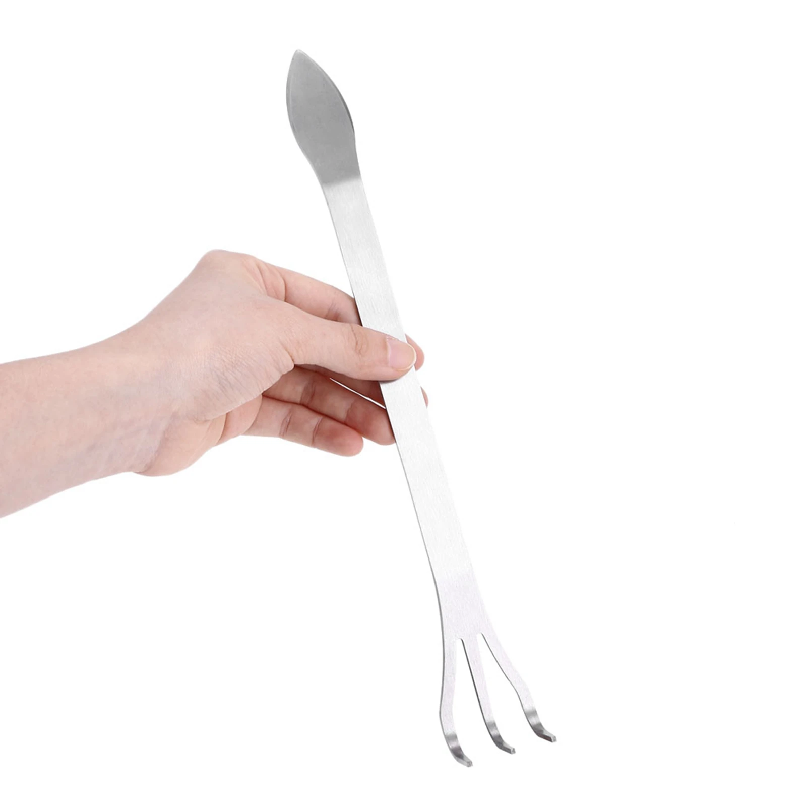 Description Picture 3 of itemBonsai Rake Rake Stainless Steel Root Rake Stainless Steel Root Rake 3-Prong Loosen Soil Bonsai Tree Tools with Ergonomic Handle