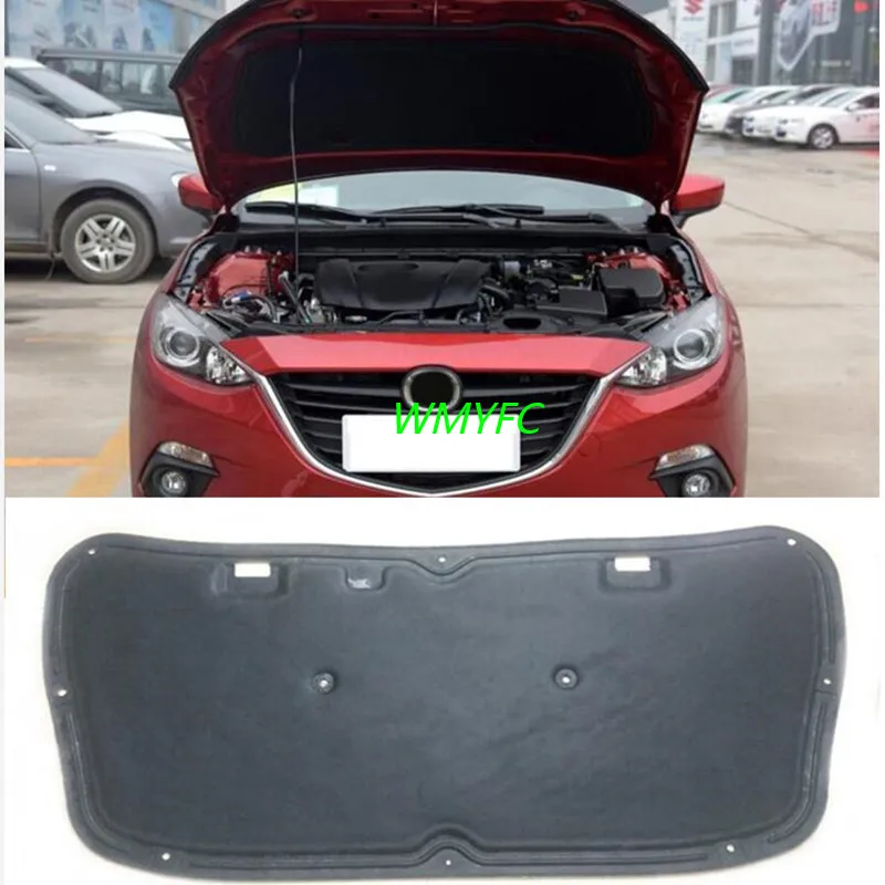 

For Mazda 3 Heat Sound Insulation Cotton Front Hood Engine Firewall Mat Pad Cover Noise Deadener 2014 2015 2016 2017 2018