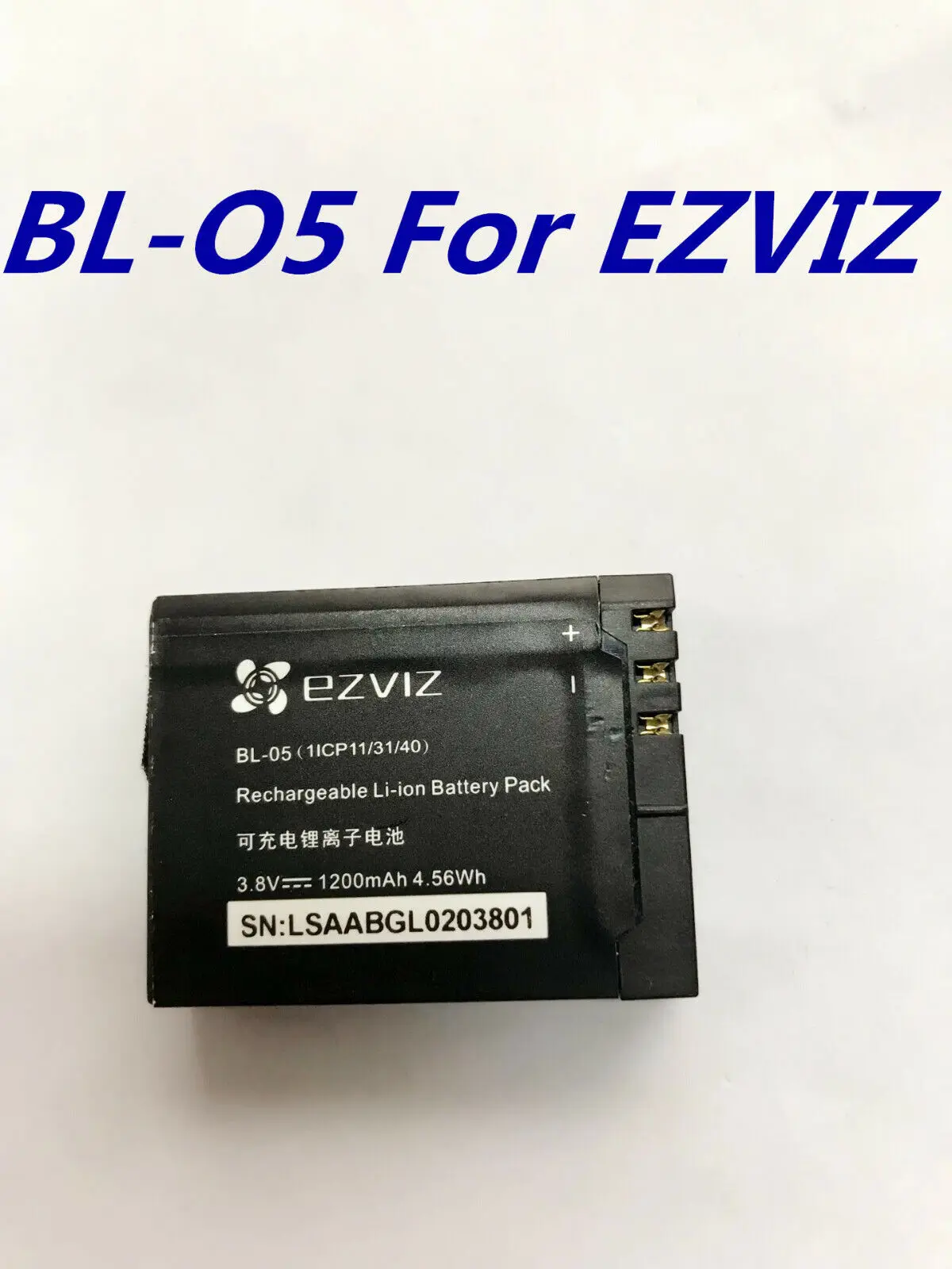 Bl-05 Nuova Batteria Originale 1200Mah 3.8V Per Ezviz S5 Plus Sports