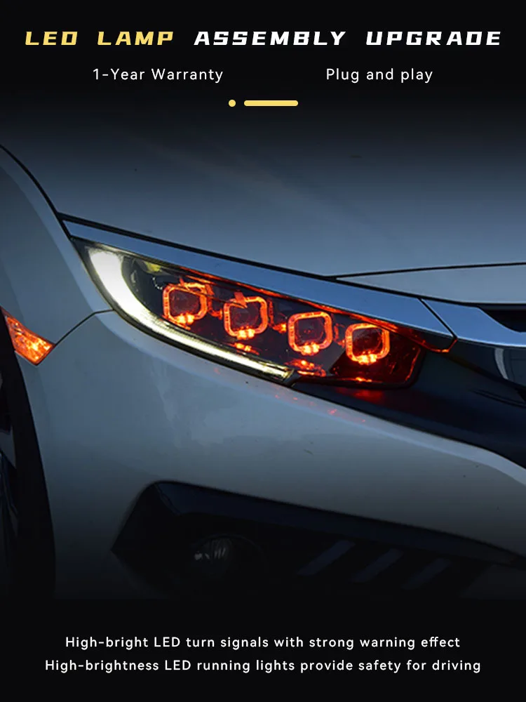 

Автомобильная осветительная лампа для Honda Civic G10 2016-2020