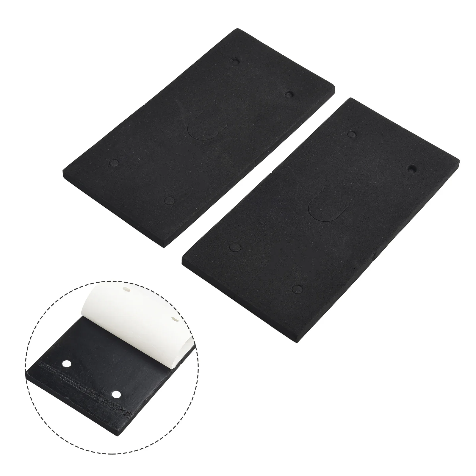 

2pcs Sander Back Pad 7.3" X 3.6" X 0.315" 4 Holes Self-Adhesive Foam For 9035 Backed Plate Abrasive Disks