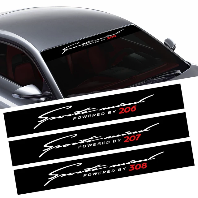 For Peugeot 206 207 208 301 307 308 406 407 408 508 607 2008 3008 4008 5008  Car Windshield Stickers Trim Decals Film Accessories - Car Stickers -  AliExpress