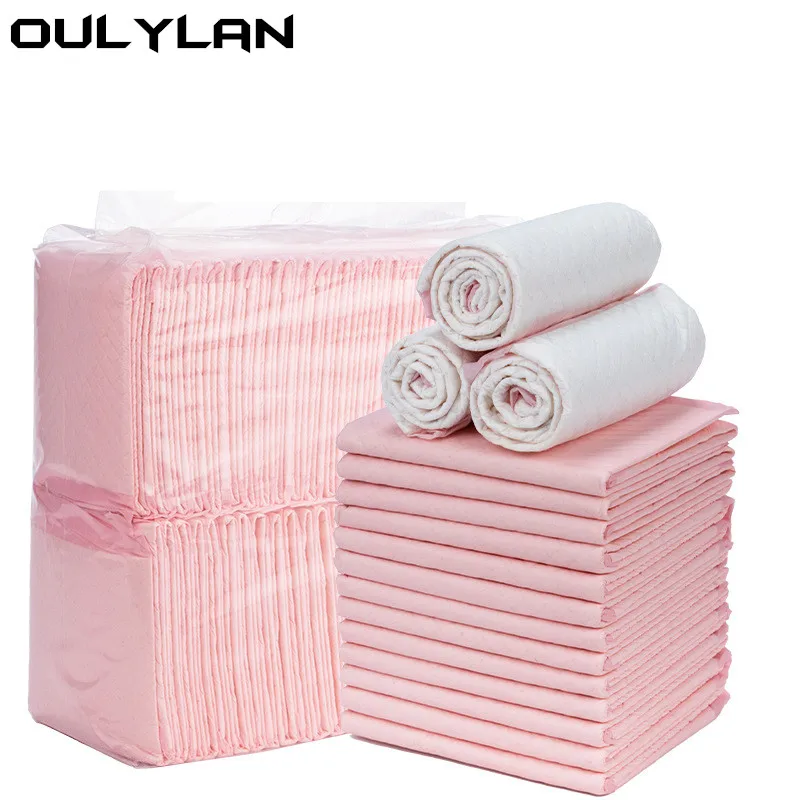 

Oulylan 50/20/40/100 PCS Dog Training Diapers Pet Pads Disposable Doggie Absorbent Mats Puppy Pee Small Dogs