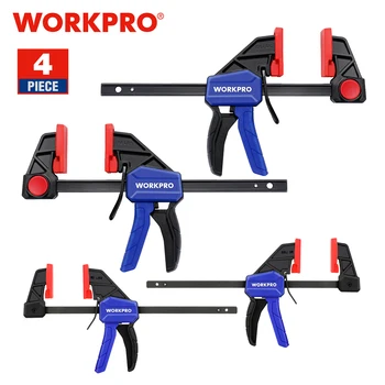 WORKPRO 4 Piece Bar Clamp Set 1