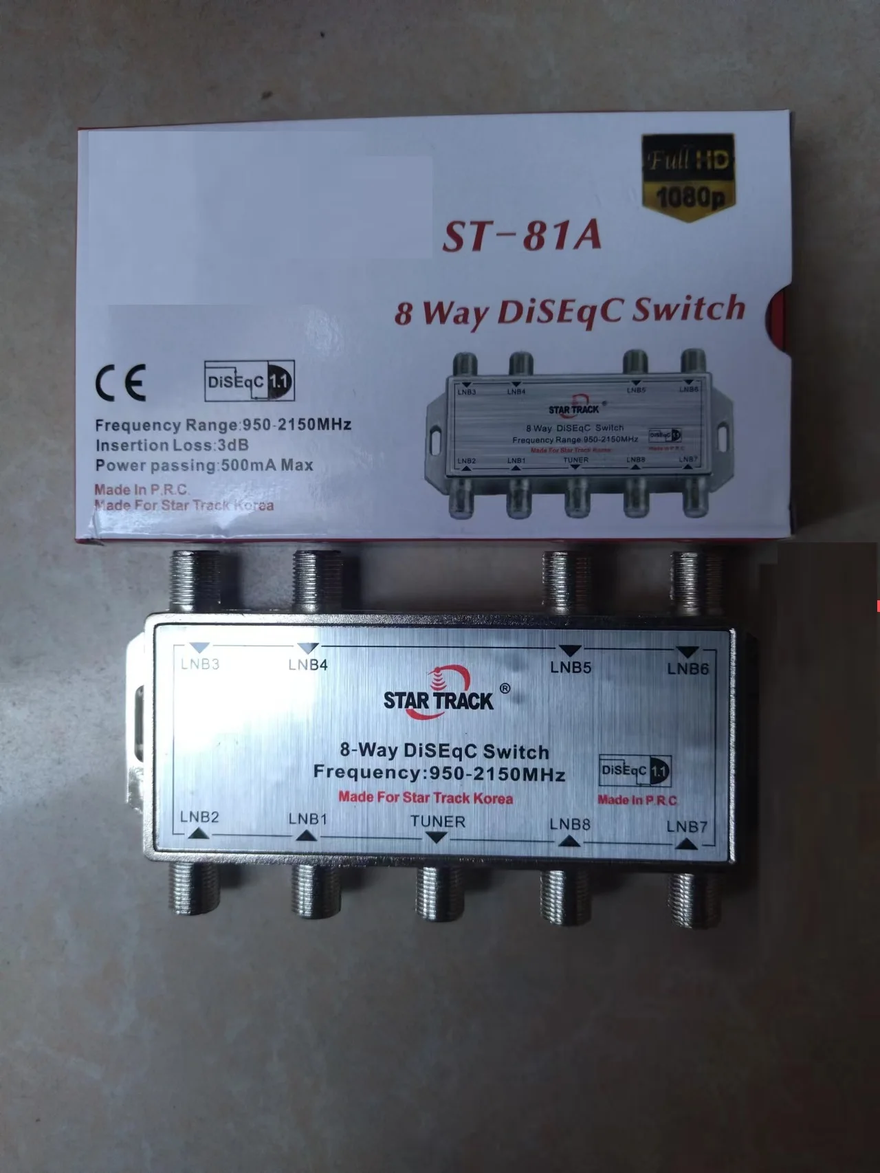 KEPNIX GST-8101 8 1  DiSEqC LNB ű Ƽ ġ ȣ ġ 8x1  ڽ 1/5/10/20PCS