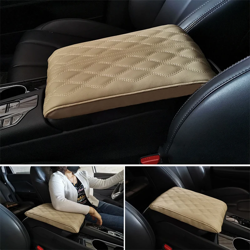 31*21CM Car Armrest Box Pad Increased Cushion Universal Comfortable Armrest Pillow Auto Central Box Cover Memory Cotton center console armrest car armrest box armrest box car armrest cover armrest pad car armrest mat