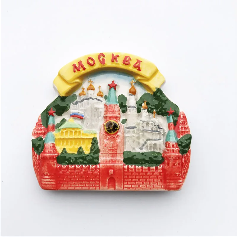 

Fridge Magnet Personalized Russian Architectural Crafts, Humanistic Style Decoration, Message Stickers, Tourist Souvenirs