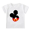 New Kids Boys Girls Mickey Mouse Birthday T-shirts Short Sleeved T Shirt Size 1 2 3 4 5 6 7 8 9 Year Children Party Clothing Tee 4
