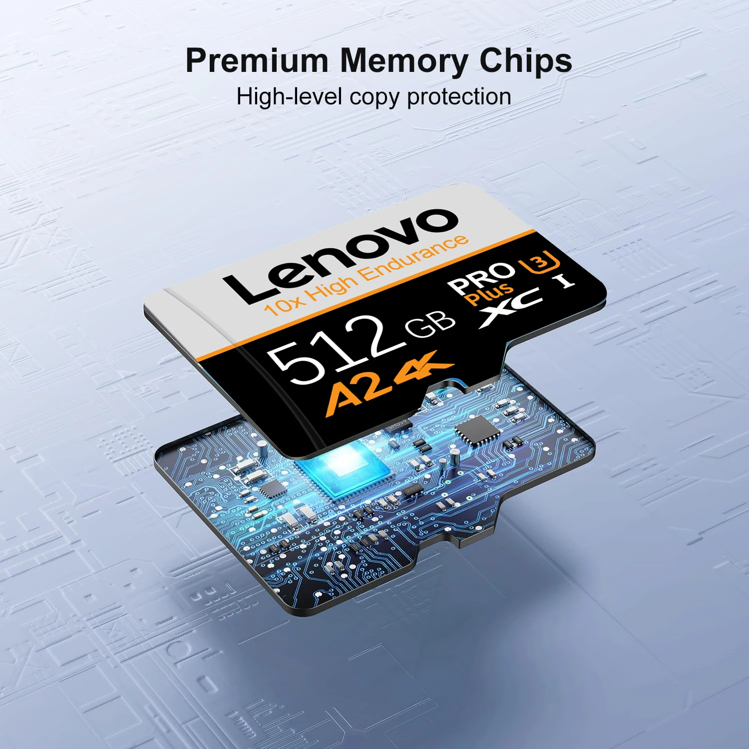 레노버 1TB 마이크로 TF/SD 카드 메모리 카드 128GB 고속 TF 플래시 카드 512GB 256GB 64GB 미니 SD/TF 카드 (휴대폰, 카메라, PC용)