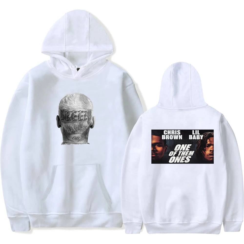 Chris Brown One of Them Ones Tour Breezy Hoodie Unisex Long Sleeve Women Men Hooded Sweatshirt Casual Style Fashion Clothes