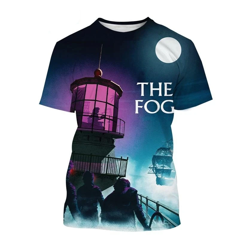 

Men's and women's fashion new horror movie The Fog 3D printed T-shirt zombie pirate printed T-shirt funny casual top Tees