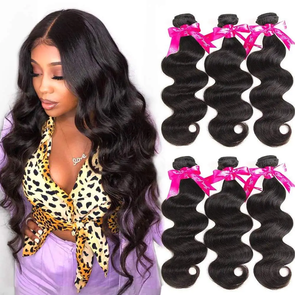 Body Wave Bundles Brazilian Hair Weave Bundles 1/3/4 PCS Raw