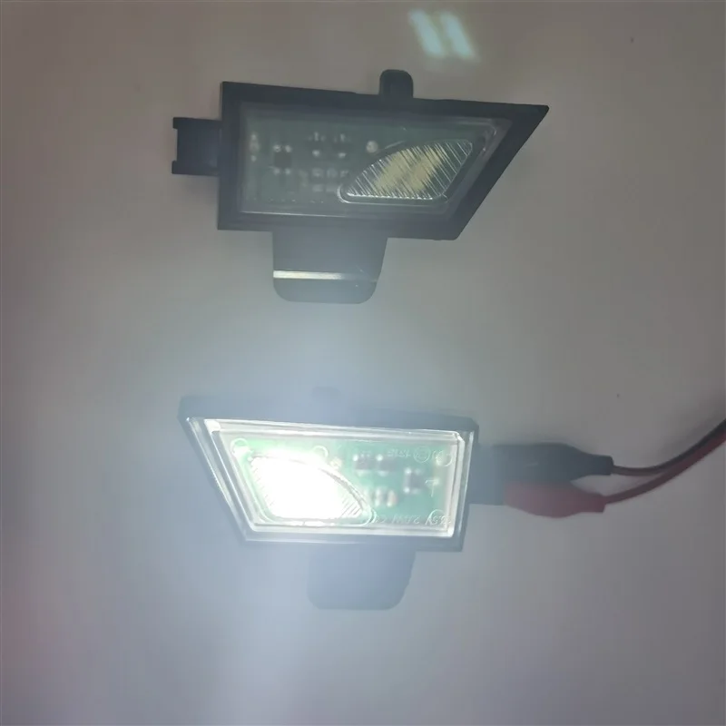 White LED Puddle Lights - No Error, Canbus-Compatible, Pack of 2