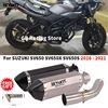 For SUZUKI SV650 SV650X SV650S SV 650 2016 - 2021 Motorcycle Exhaust Escape Moto Silencer System Link Pipe Muffler DB Killer