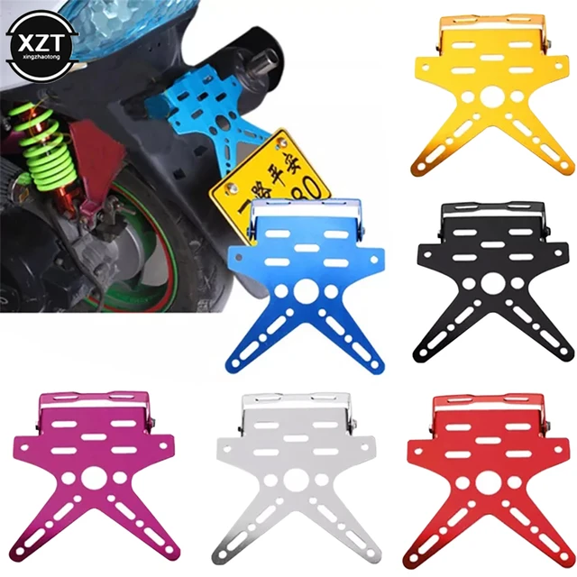 Universal Motorcycle Adjusted Mount Bracket License Plate Holder