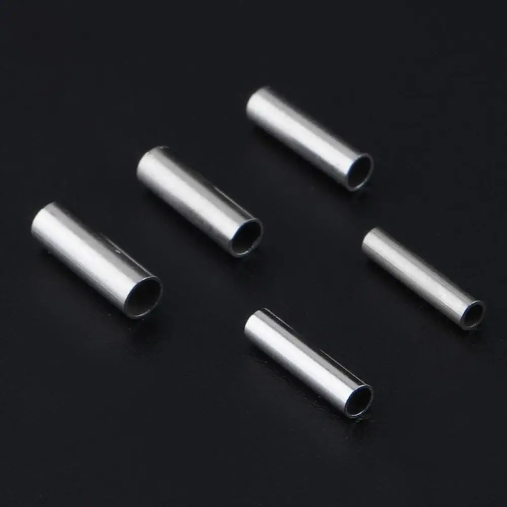 Round Stainless Steel Copper Alloy Crimp Sleeves Connector Fishing