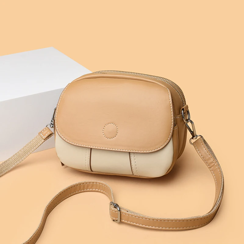 Fashion PU Leather Crossbody Handbag for Women Simple Flap Messenger Bag Versatile Women's Handbags Sac a Main Femme